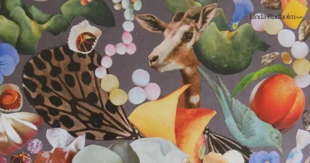 What Makes a Whimsical Storytelling Collage Artwork Feel Magical Rather Than Childish?